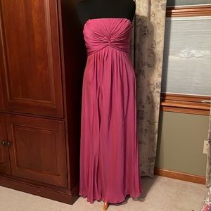 Pink silk gown